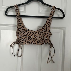 Cheetah bikini top